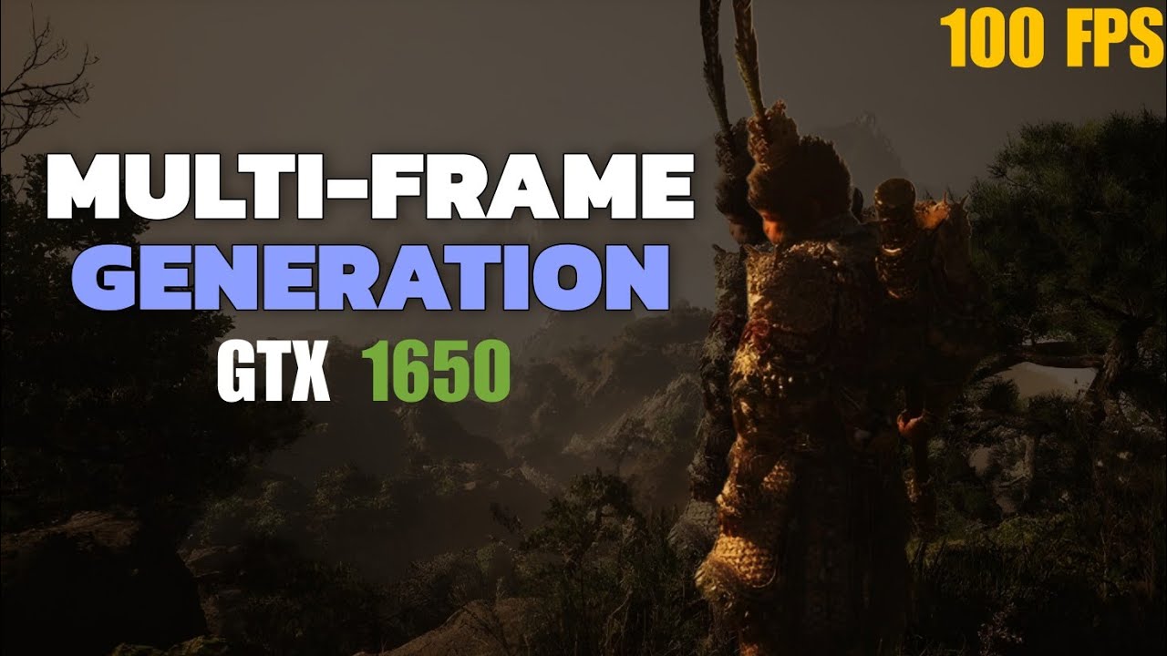 Black Myth: Wukong on GTX 1650 with 4X Multi-Frame Generation Mod
