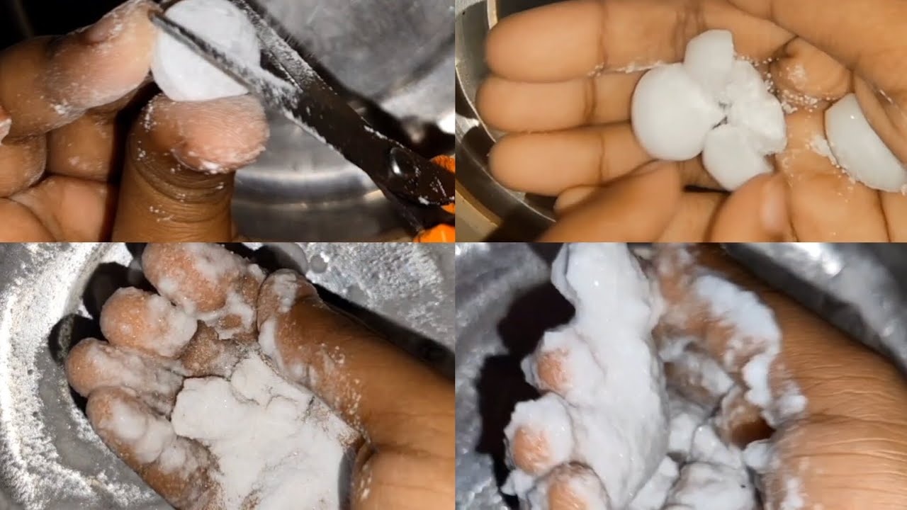 BENGAL CHEMICAL HANDCRUSHING INTO POWDER & MIXING WATER MAKING PASTE ASMR , RQ- @surendrapandey9138 