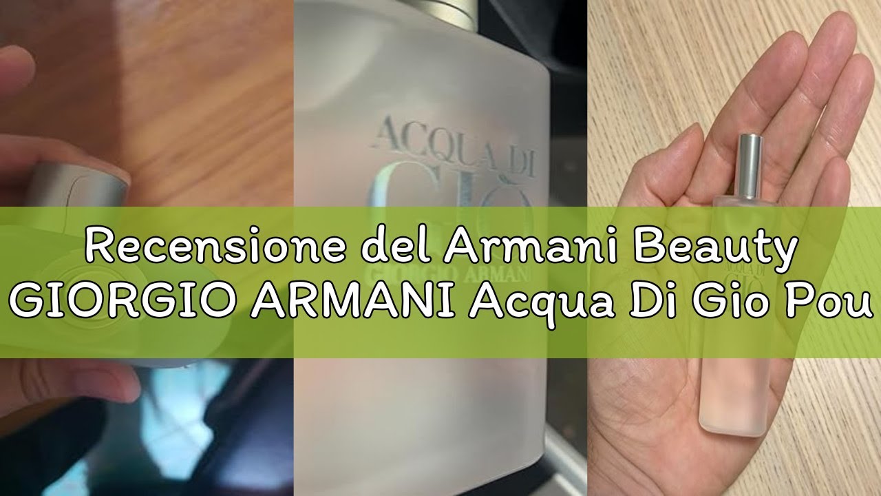 Recensione del Armani Beauty GIORGIO ARMANI Acqua Di Gio Pour Homme Eau de Toilette (200 ml)