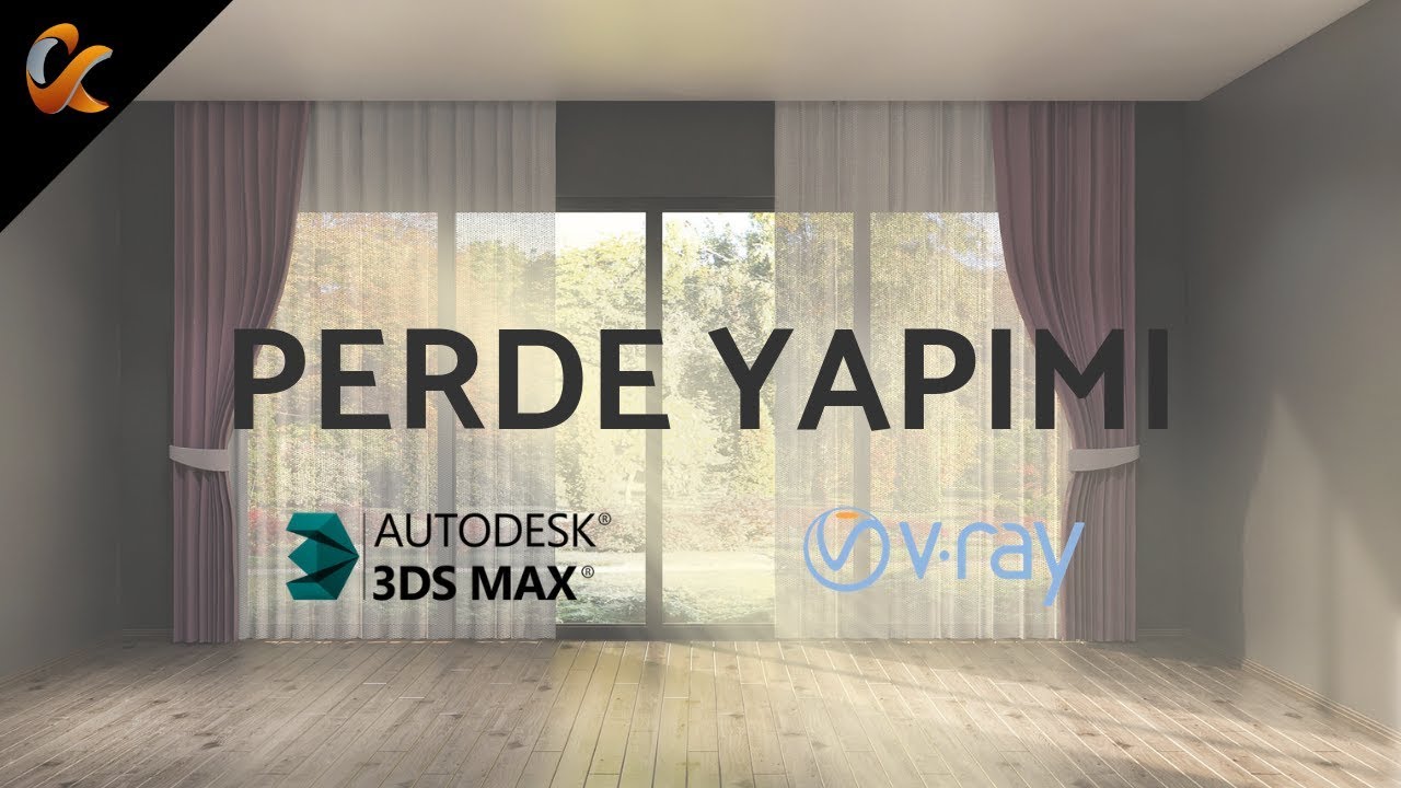 3Ds Max ve vRay Render ile Perde Modelleme [Pratik bir şekilde kruvaze perde ve tül perde yapımı]