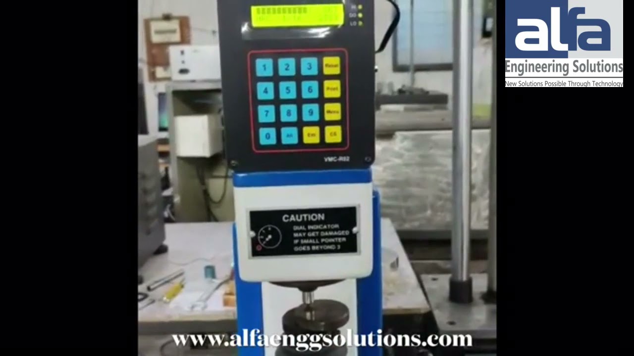 DIGITAL ROCKWELL HARDNESS TESTER | WORKING | www.alfaenggsolutions.com