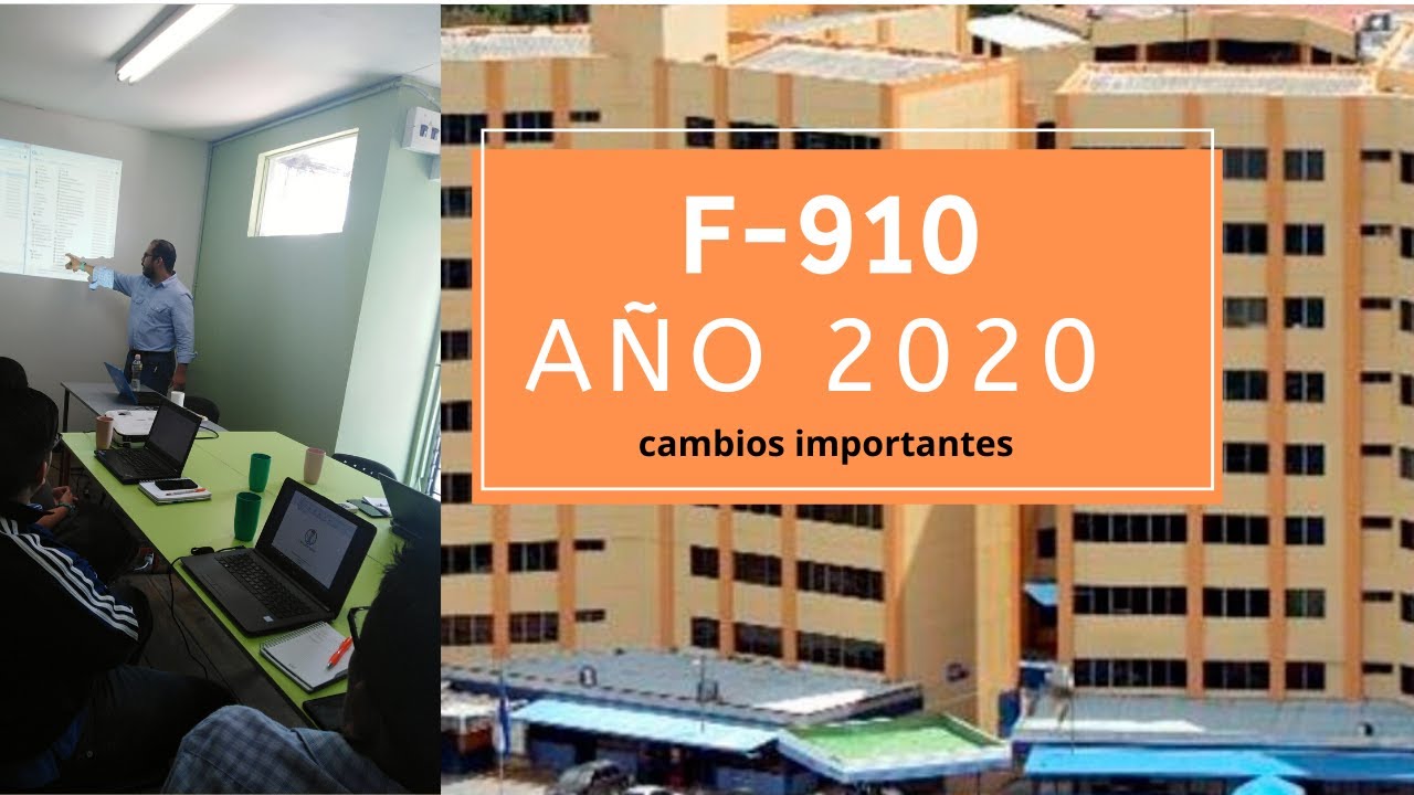 Webinar cambios F 910 para este año 2020