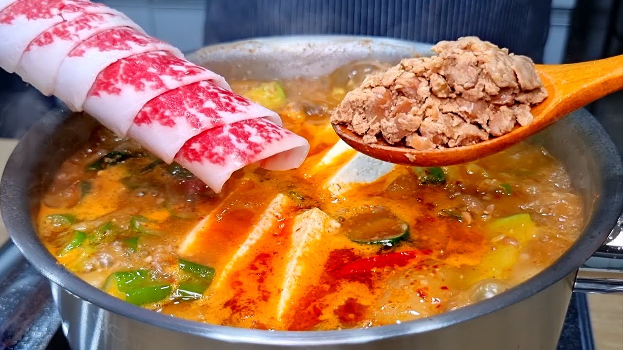 차돌된장찌개 이렇게 끓였더니 정말 맛있어요