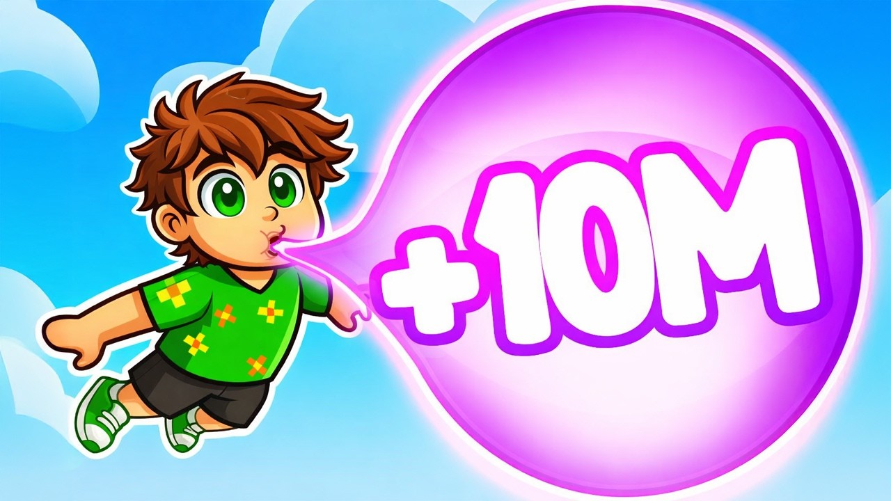 Suflu CEA MAI *OP GUMA* de Mestecat in Bubble Gum Simulator pe ROBLOX...