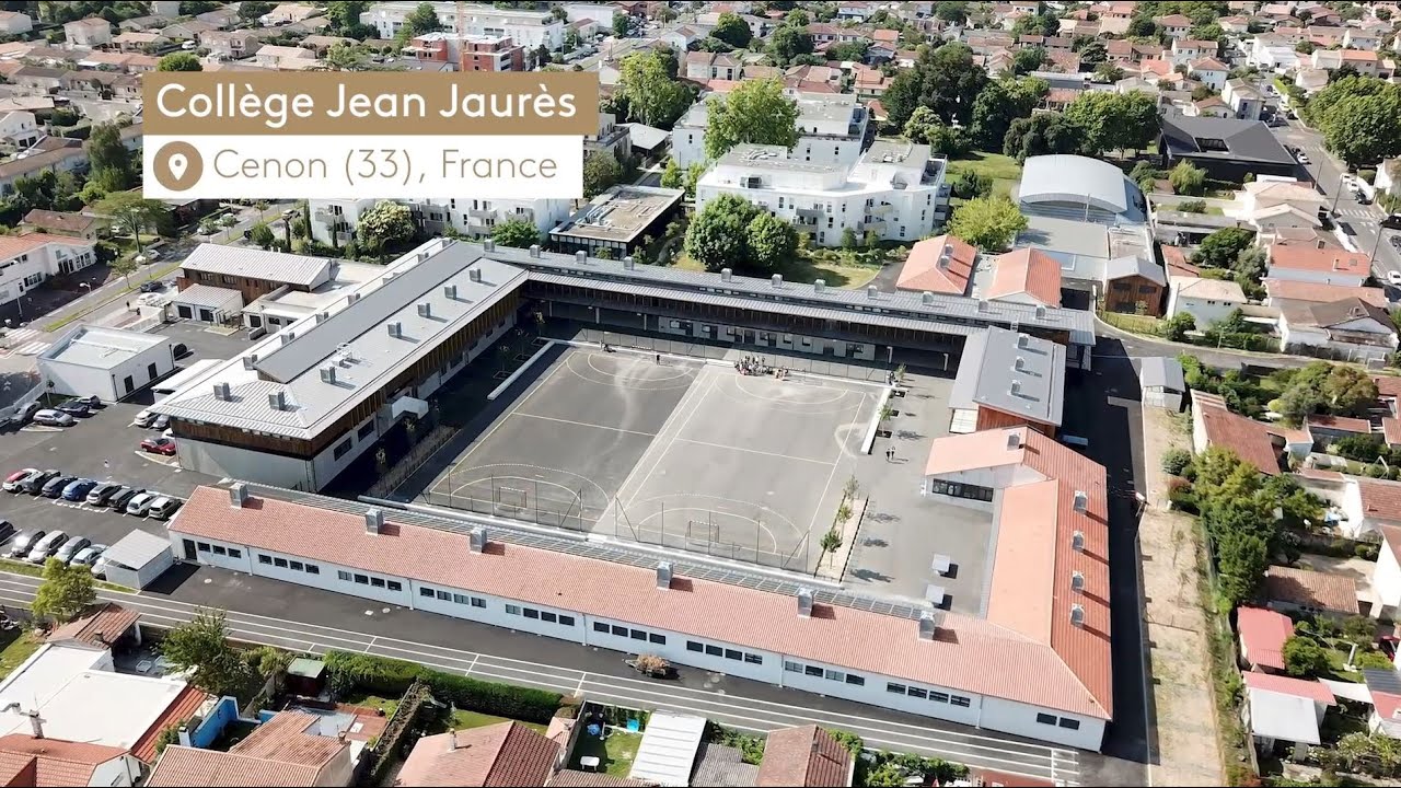 Rénovation complète du collège Jean Jaurès à Cenon avec une solution de renouvellement d’air naturel