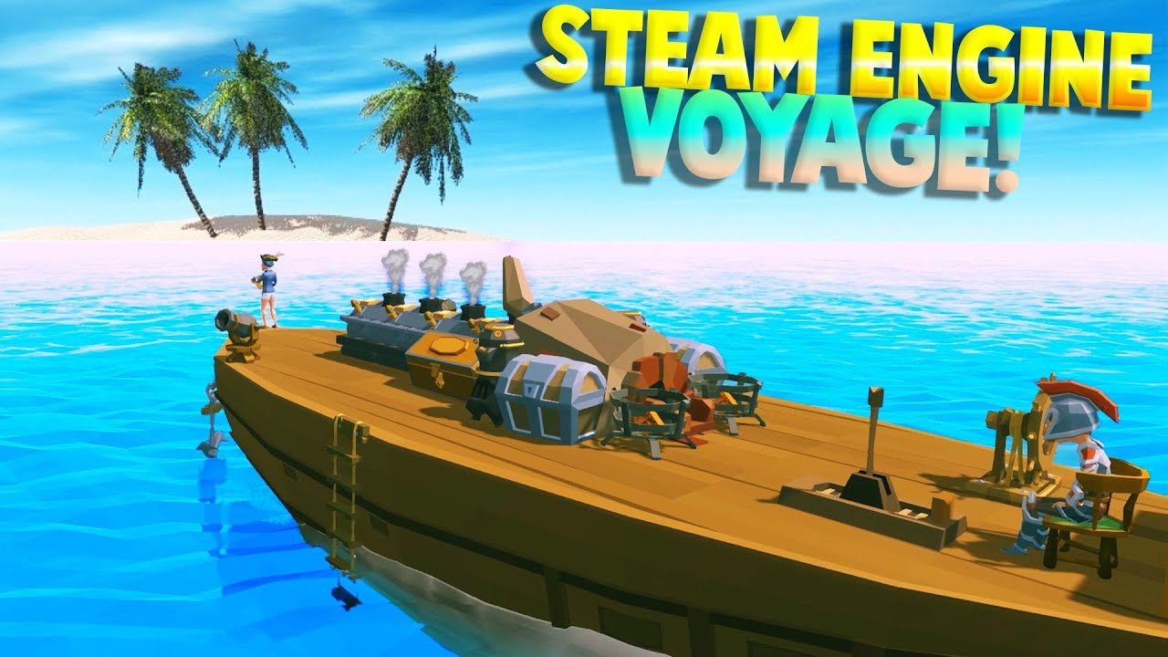 Building A Fast Steam Powered Ship! (Ylands Gameplay)