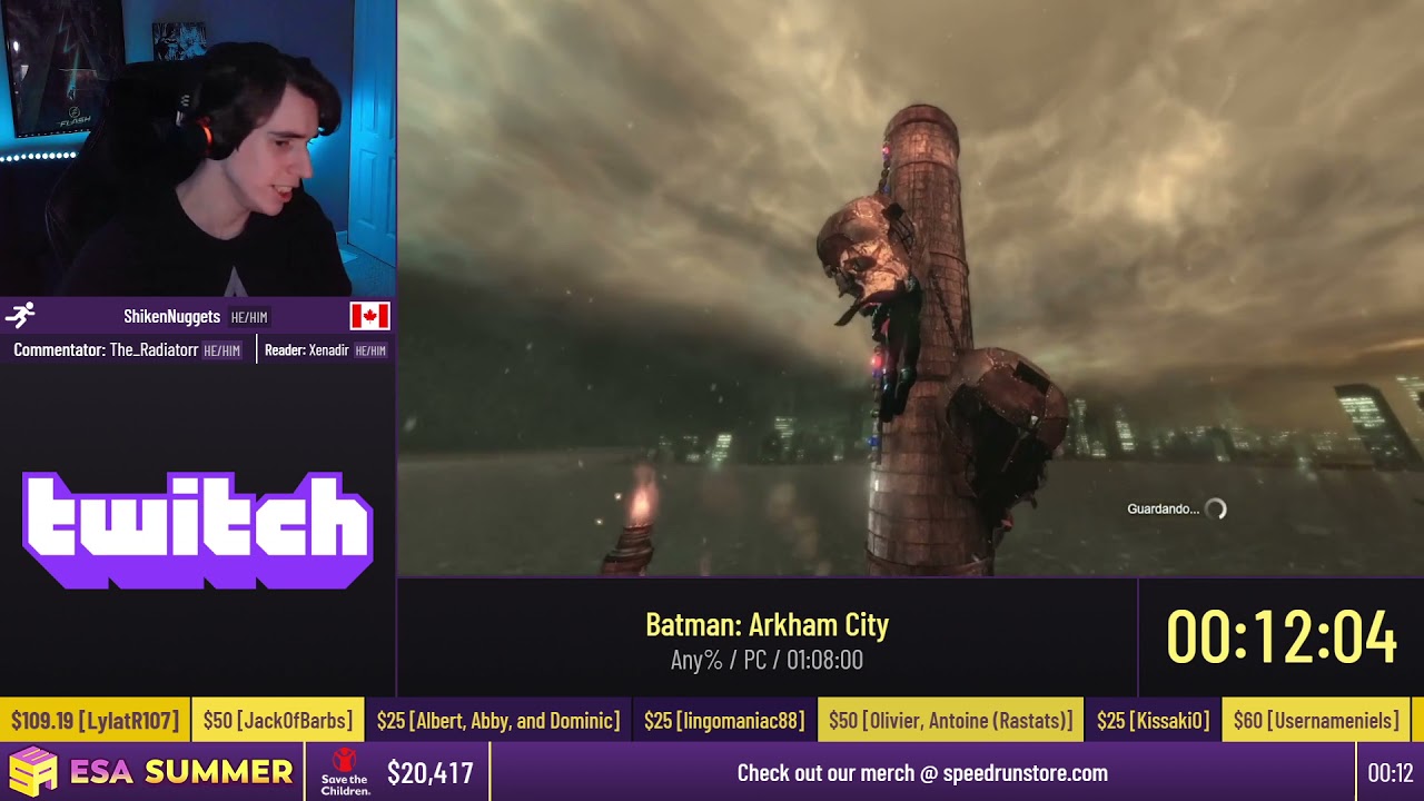 Batman: Arkham City [Any%] by ShikenNuggets - #ESASummer21