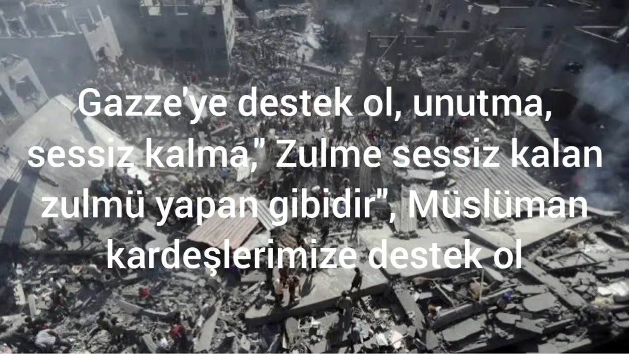 Gazze'ye destek ol.