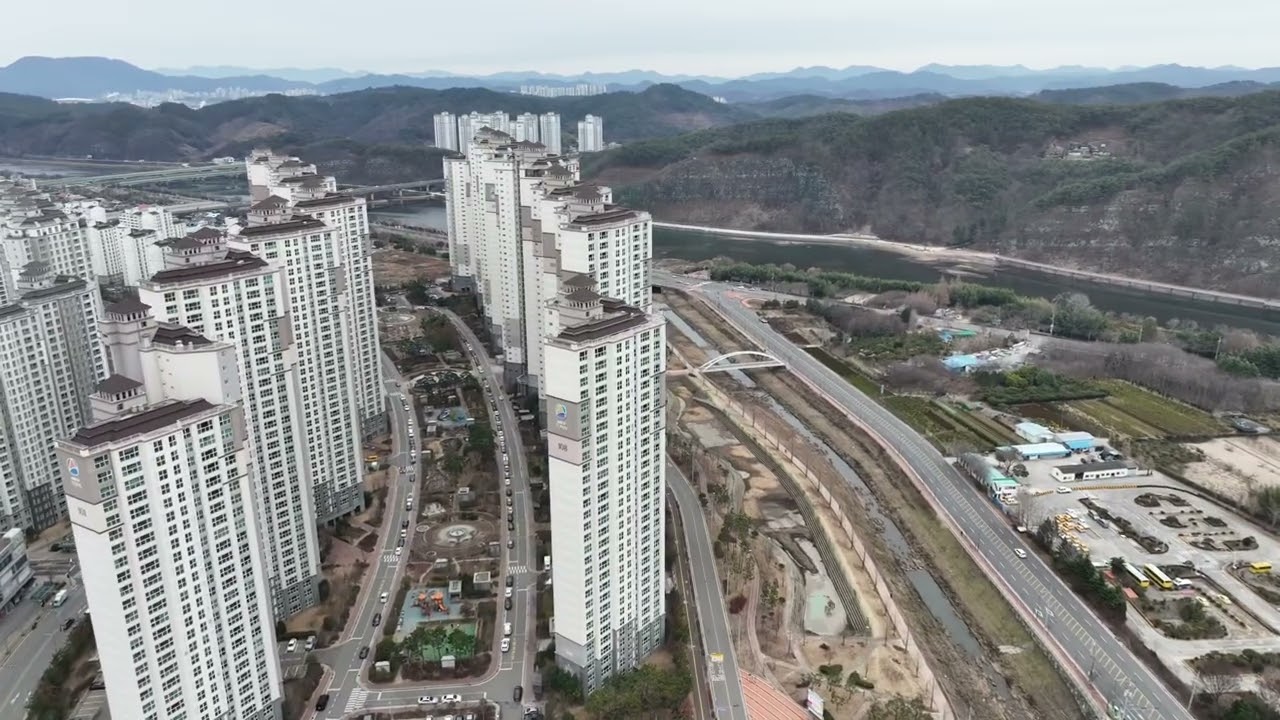 진주시 평거동 드론 영상