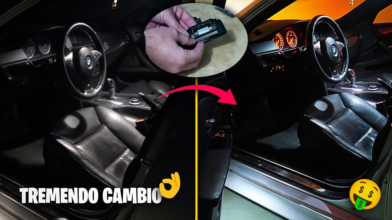 ✅ Como INSTALAR LUCES interior LED en tu coche por menos de 20€ |Proyecto BMW E60 -InerciaMotors