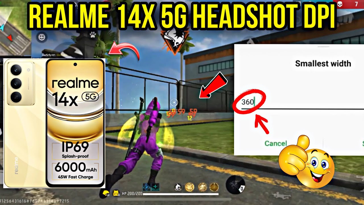 Realme 14x 5g dpi setting free fire || Best dpi for realme 14x || dpi for realme smartphone