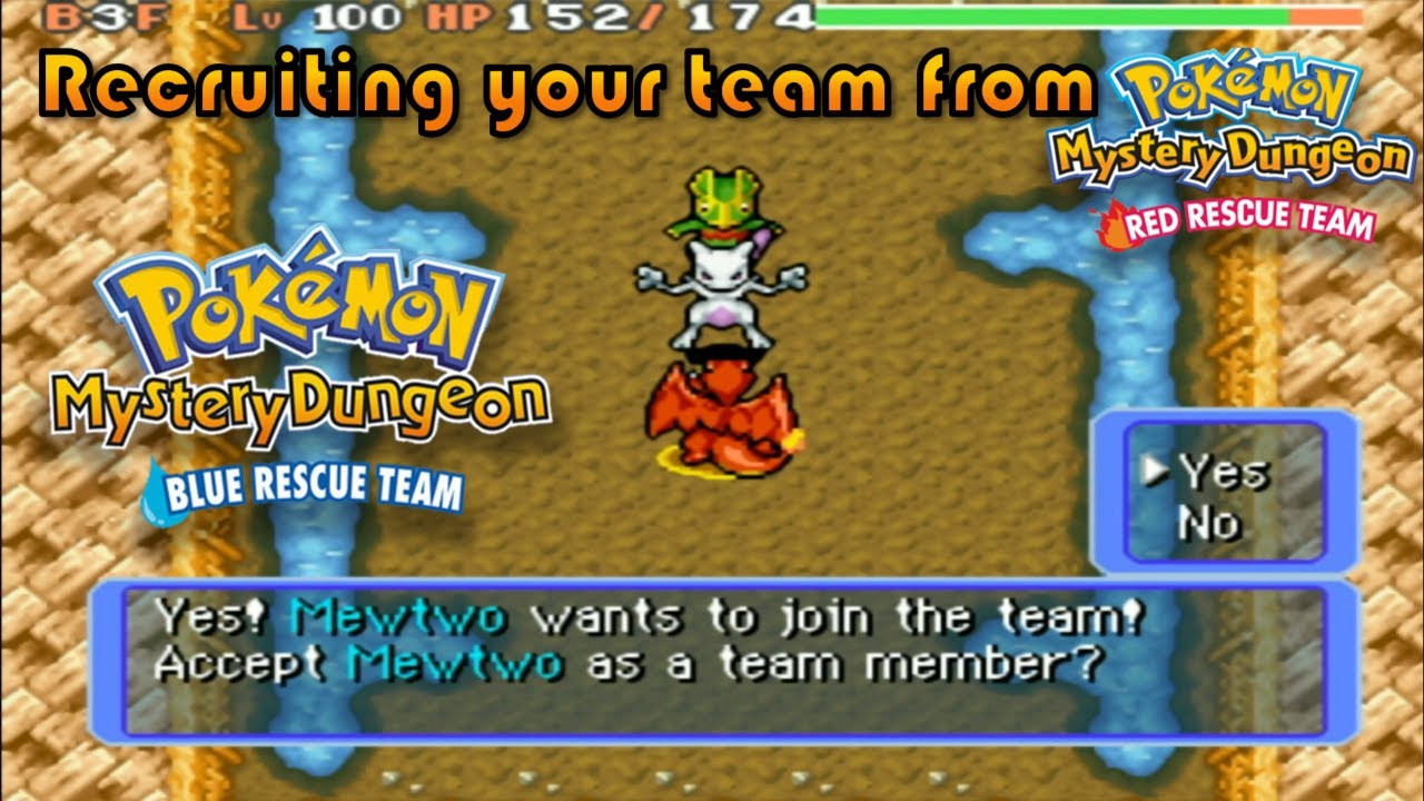 Recruiting your RRT team in BRT - Pokémon Mystery Dungeon Blue Rescue Team