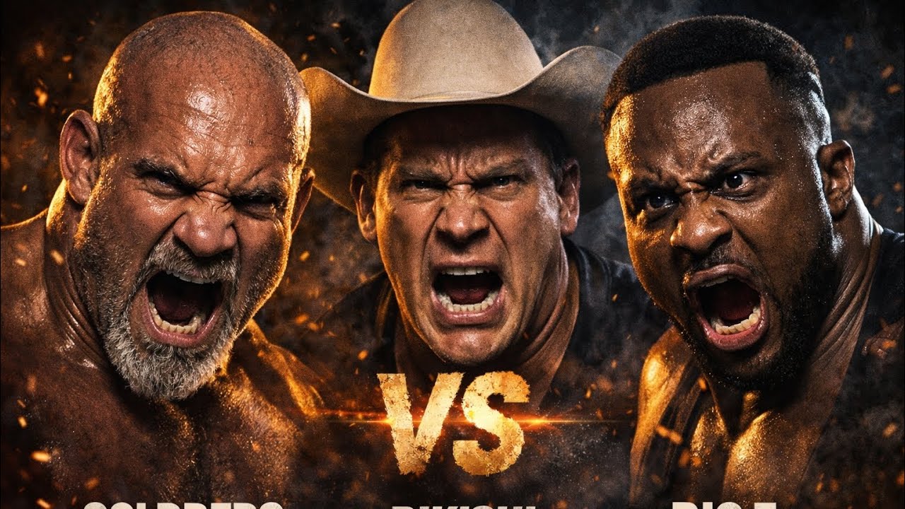 Goldberg vs Big E vs JBL – Explosive Triple Threat with Commentary!