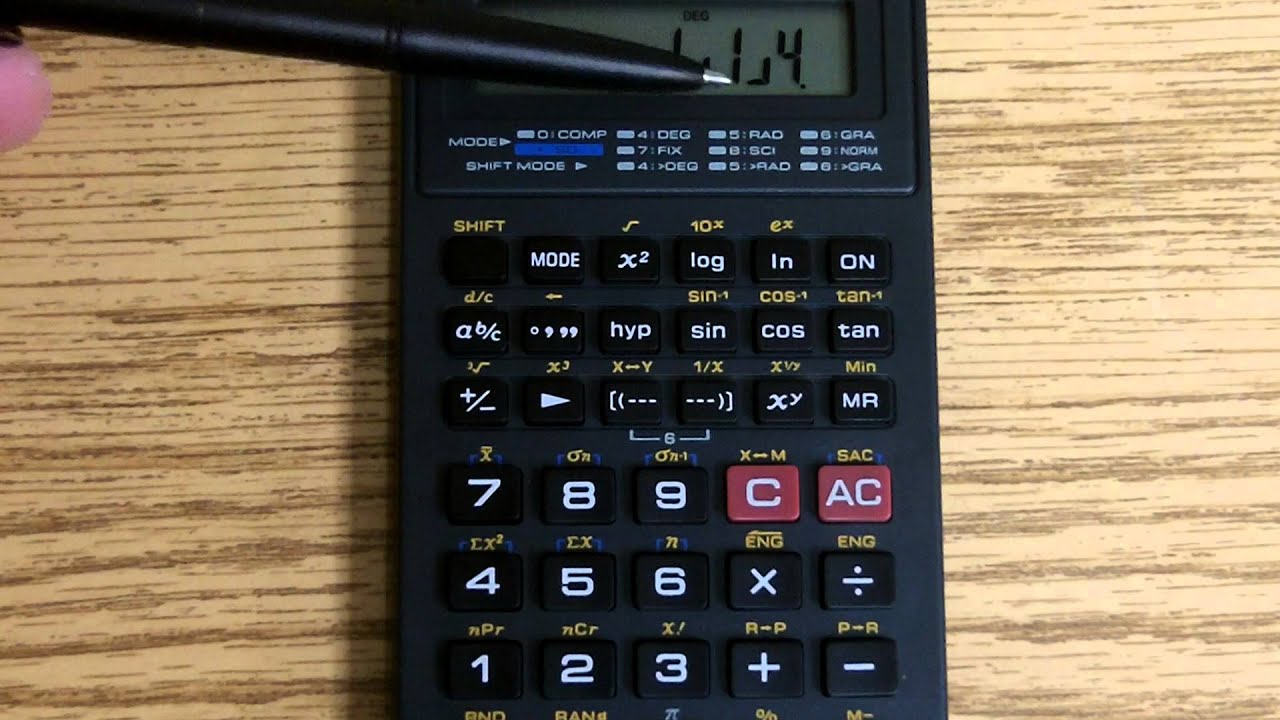 Casio FX 260 Calculating Fractions