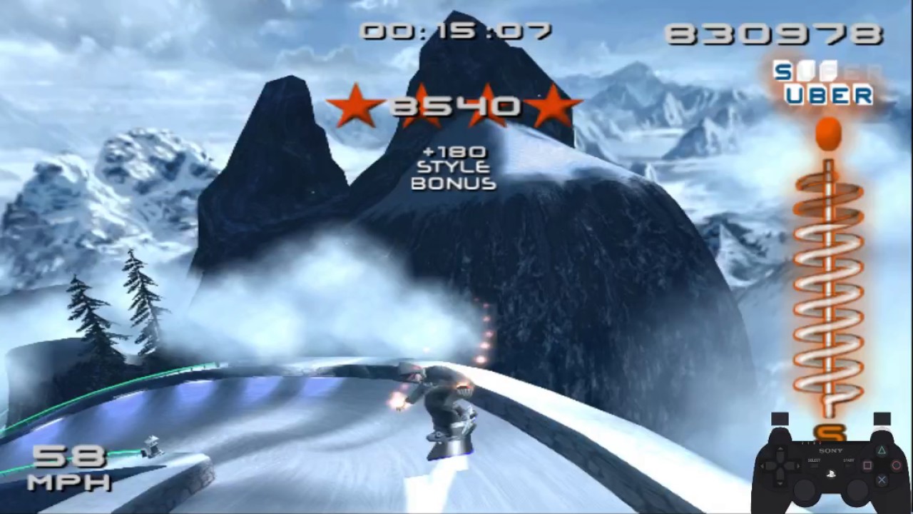 SSX 3: All Peak Race NMG 16:58 (прямой заезд)