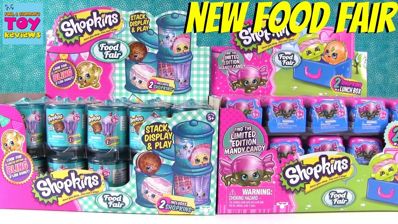 Shopkins Food Fair Palooza Season 1 & 2 Toy Review Unboxing | PSToyReviews