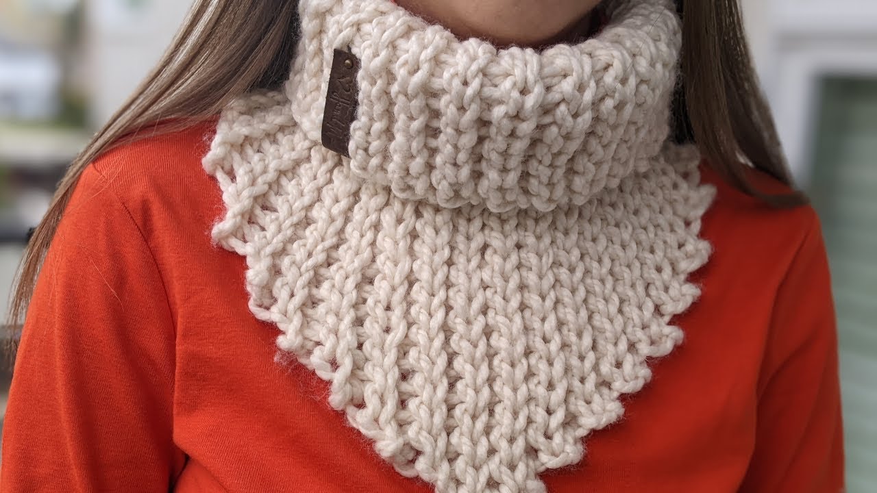 Crochet Bulky Bandana Cowl for Women