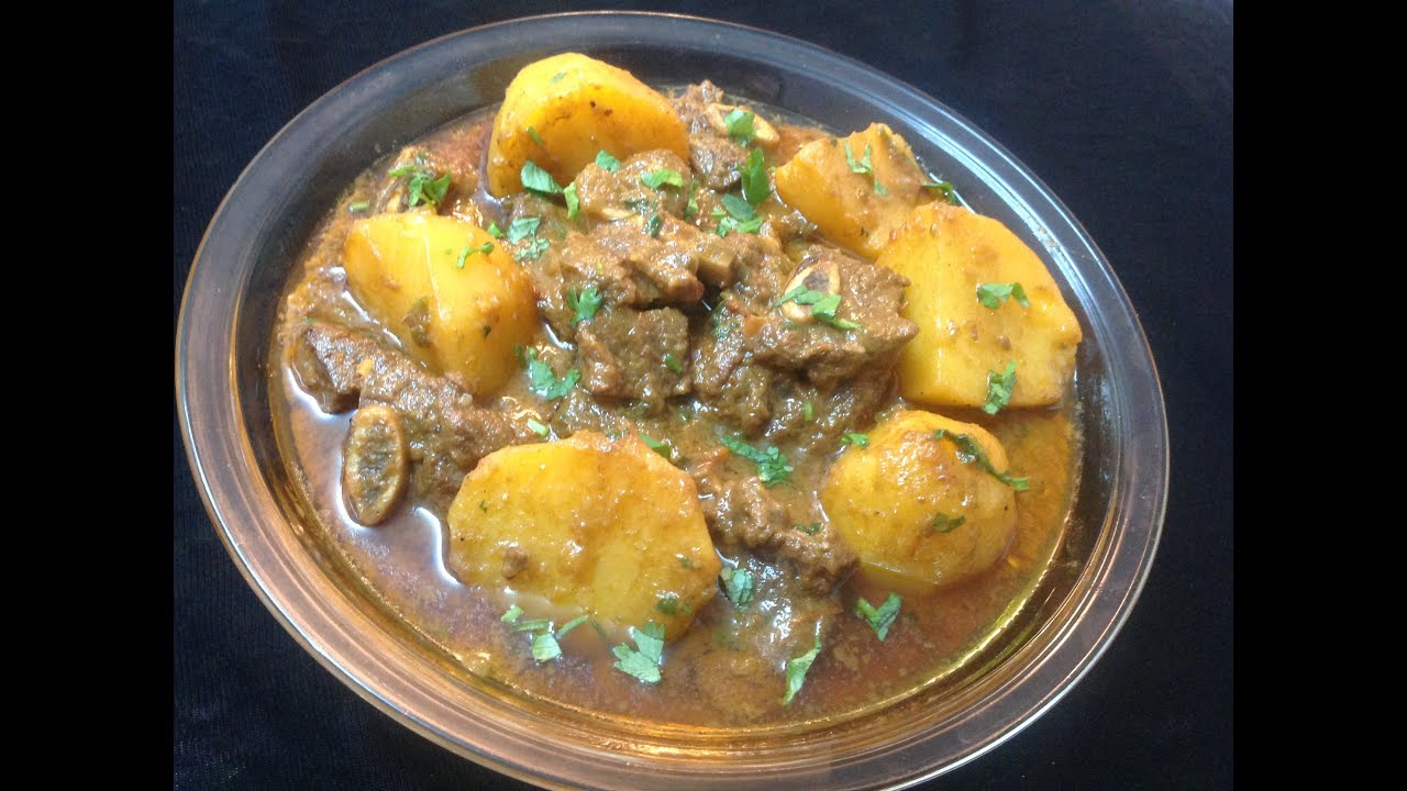 Simple Aloo Gosht Recipe -Potato Beef Curry