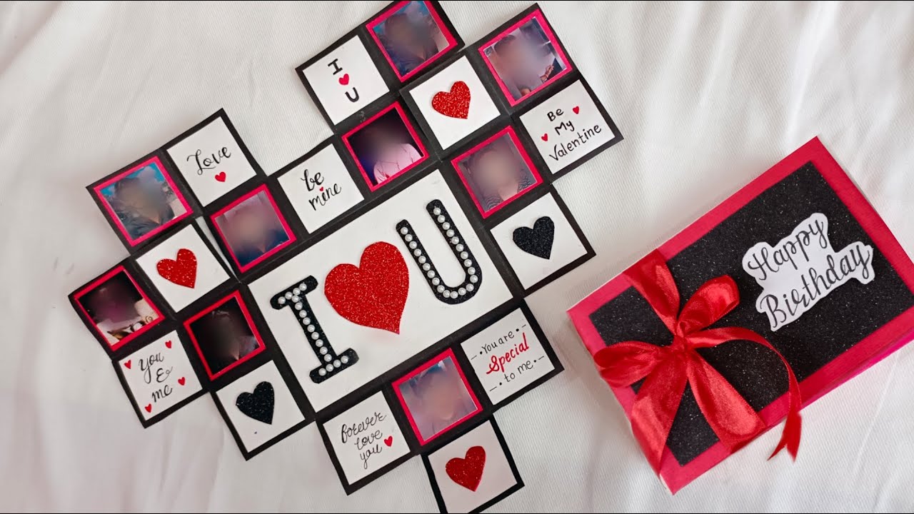 Folding heart photo box | multi fold heart box making for birthday/anniversary |