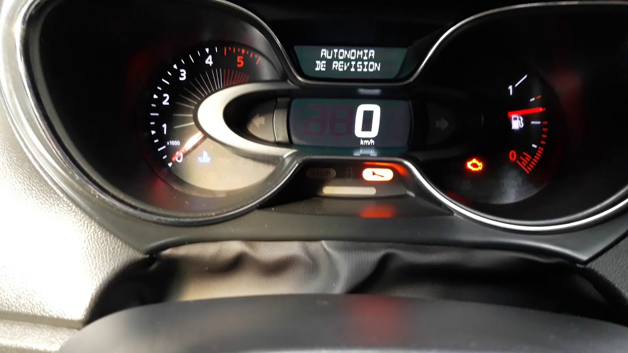 Borrar luz de mantencion de un renault captur