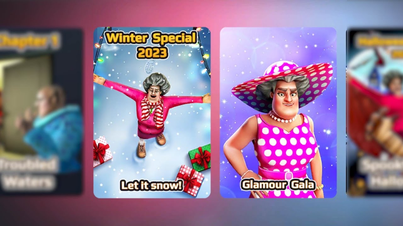 Scary Teacher 3D Game -  Chapter Winter Special and Glamour Gala
