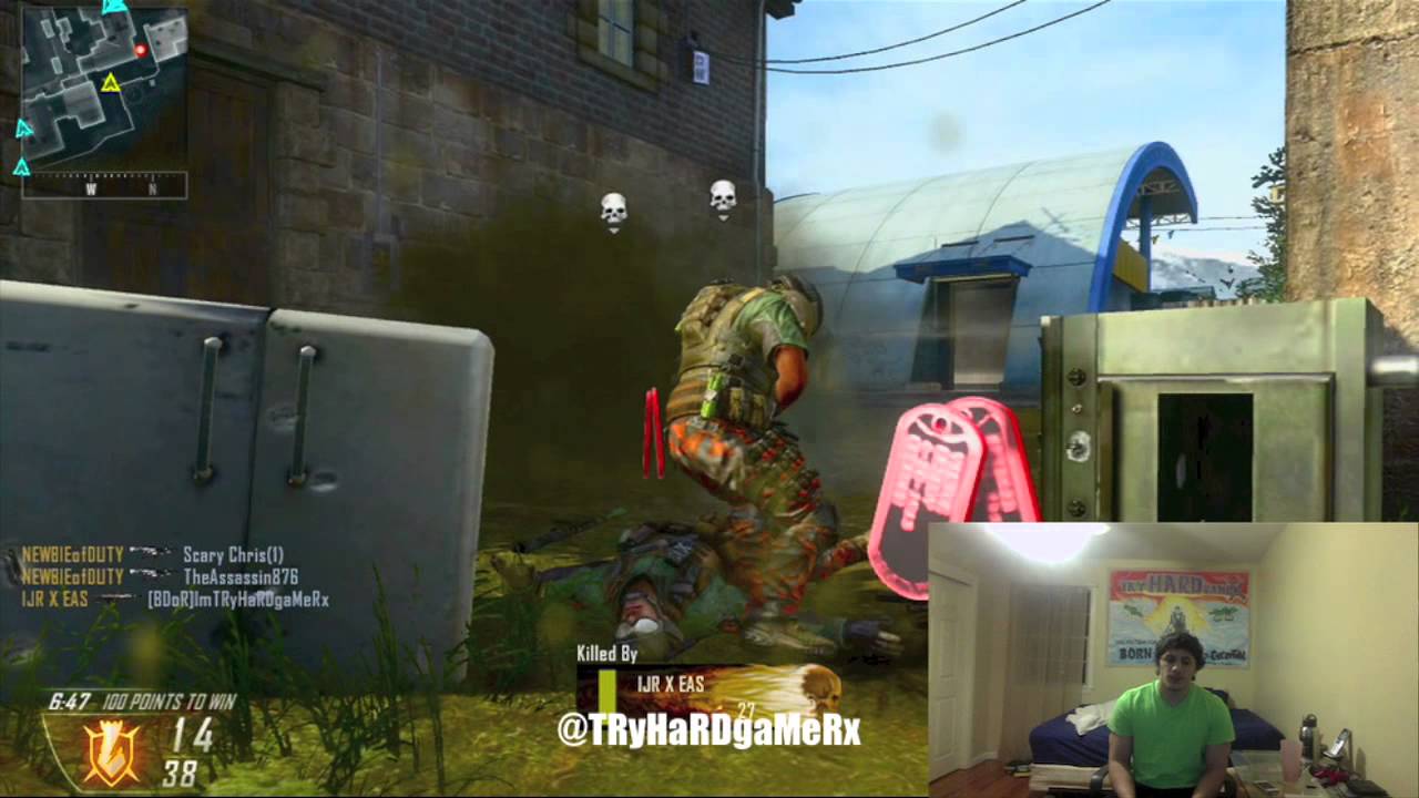 BLACK OPS 2: I GOT A SHOCKCHARGE!! - S12 LIVE RAGE COMM +RAGECAM