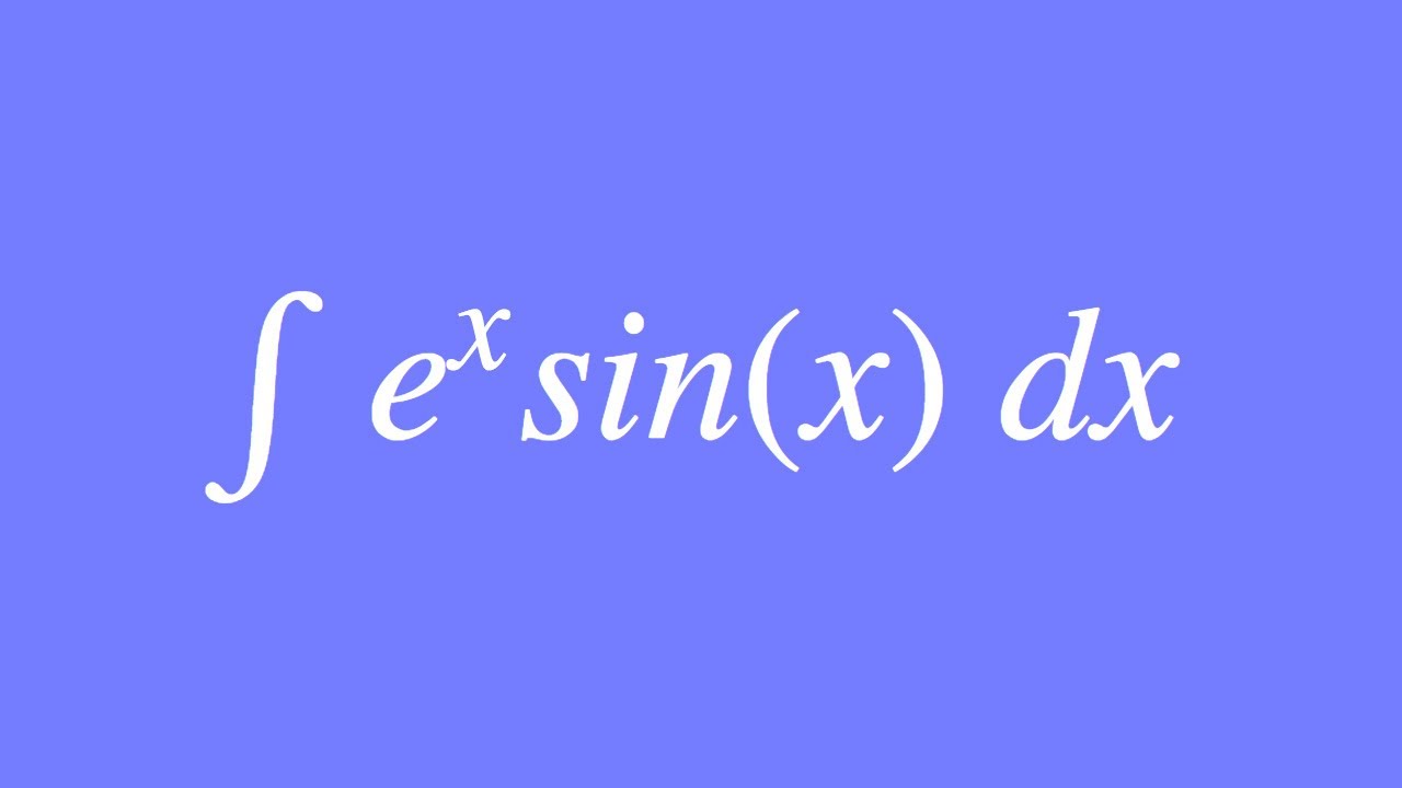 How to integrate e^x sinx using Integration by Parts