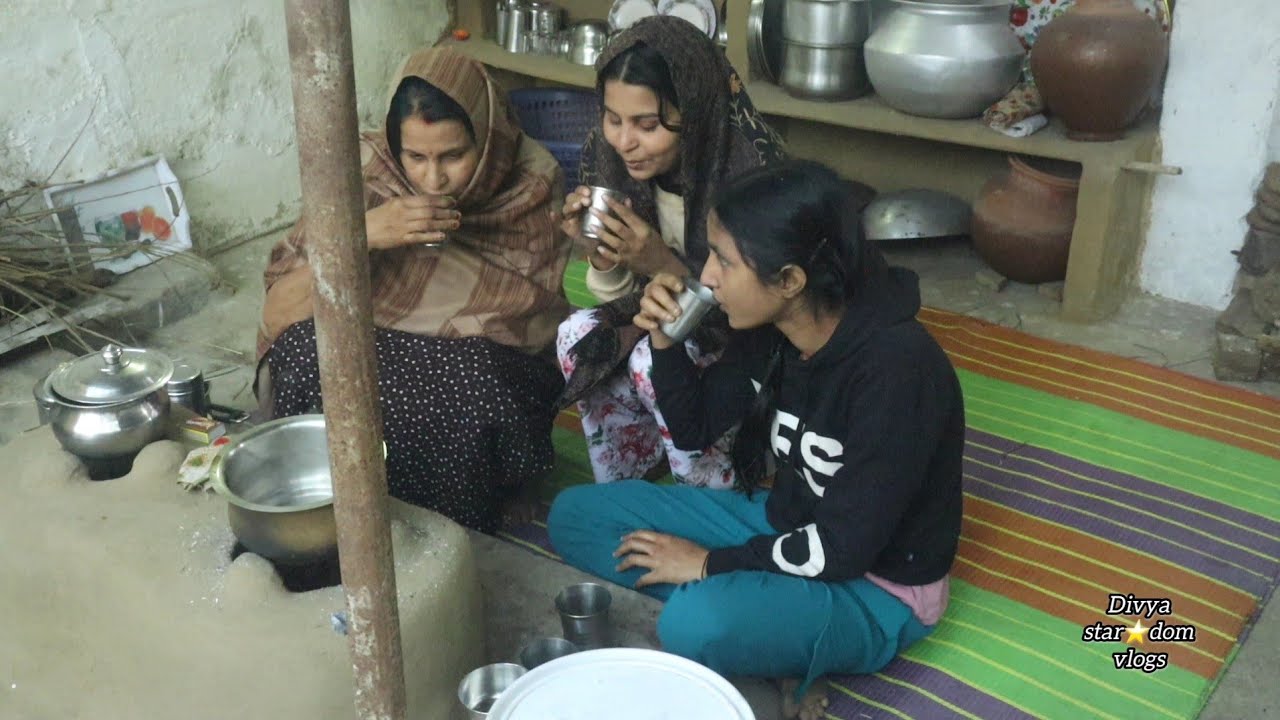 Morning Routine | चना दाल की देशी सब्जी | Cooking | Village Life | Recipe | सुबह की गुड़ वाली चाय 