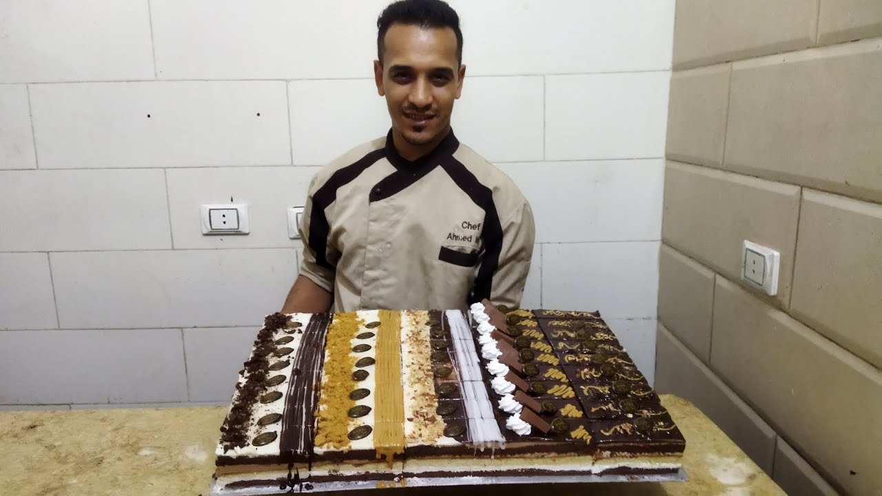 جاتو🍰 ميكس من الفانيليا والشكولاته بطريقة المحترفين ولا اروع👌الي مشاف الفديو فاتو كتيرررررررر