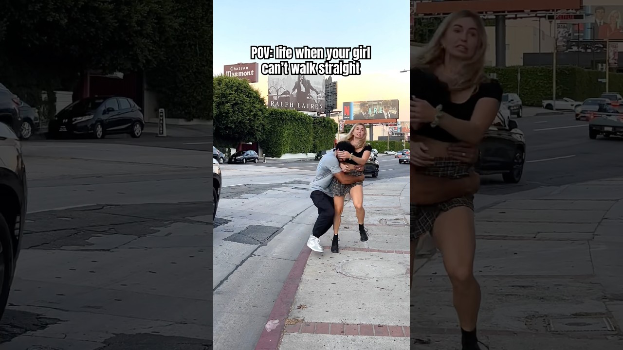the piggyback ride at the end 😂 #couple #husbandwifecomedy #relatable