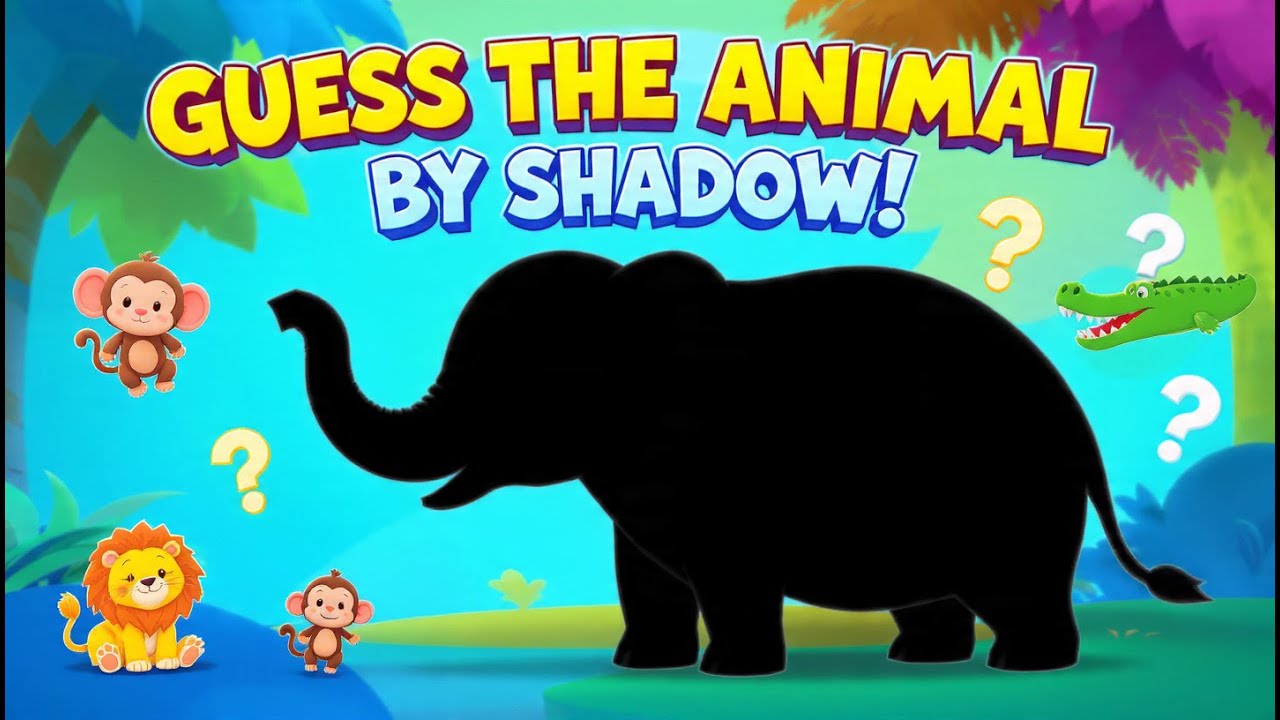 Shadow Animal Challenge | Learn Animals Through Fun!