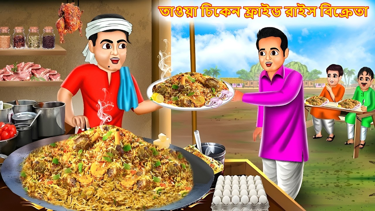 তাওয়া চিকেন ফ্রাইড রাইস বিক্রেতা | Tā'ōẏā cikēna phrā'iḍa rā'isa bikrētā | Bangla Story