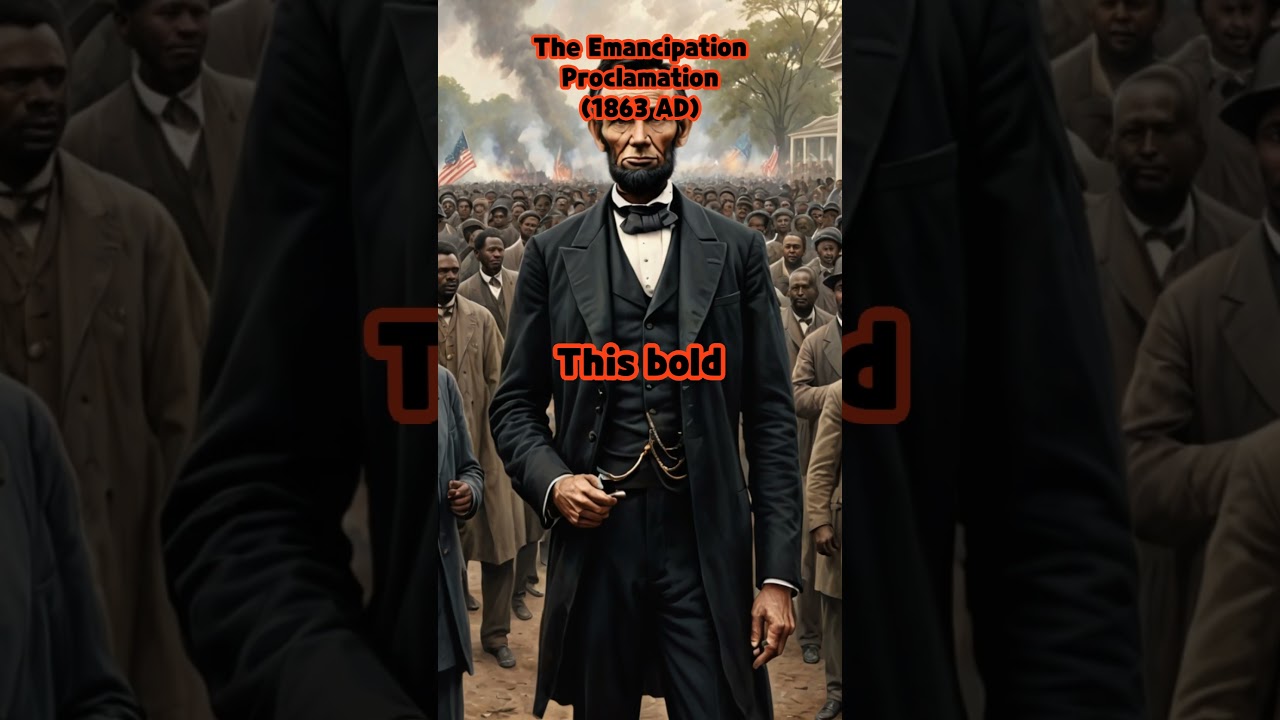 The Emancipation Proclamation 1863 AD #story #history