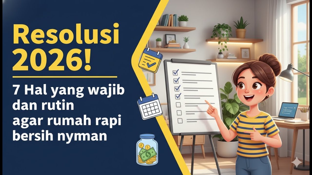 Resolusi 2026 — 7 Hal yang Wajib Rutin Dilakukan, Rumah Rapi Bersih