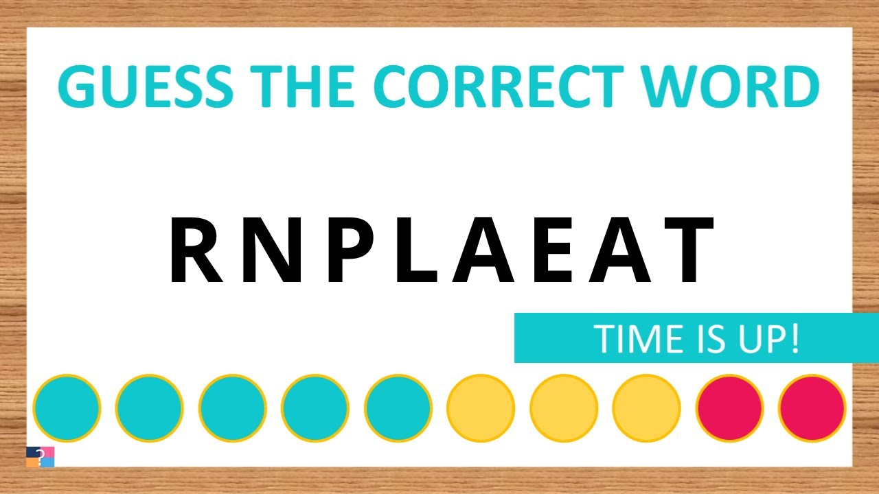 Guess the Correct Word! Unscramble in Record Time! 8 Letters | Agent Quiz