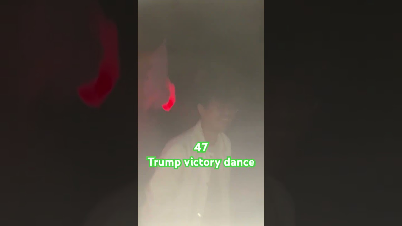 47 president. Trump victory dance 