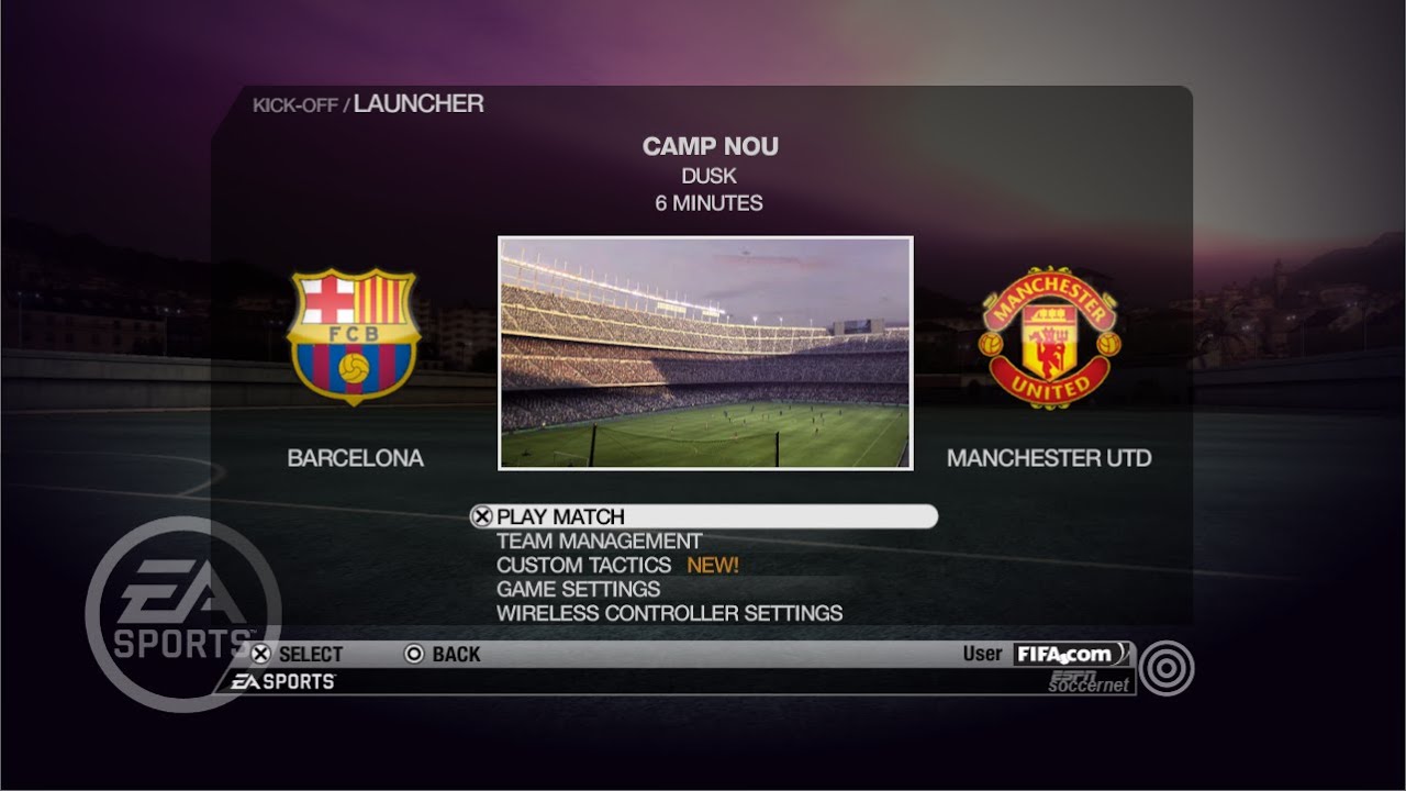 FIFA 09 (2009) - FC Barcelona vs Manchester United - Gameplay PS3 HD [RPCS3]