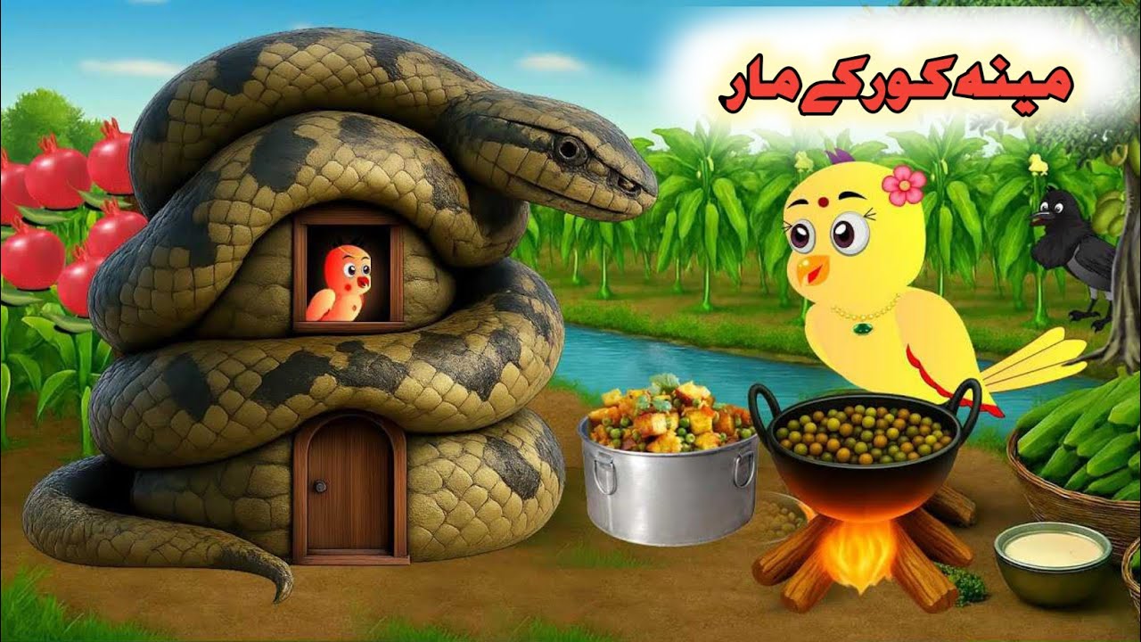 Meena Pa Kor Ki Maar | Meena Chidiya Cartoon Khani 2025 | Pashto New Khani.