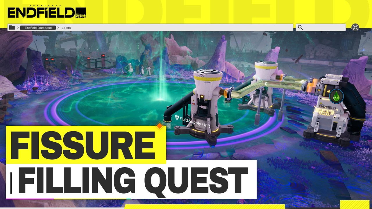 Fissure Filling and Land Grouting + Blueprint | Liquid Xiranite Mission【Arknights: Endfield】