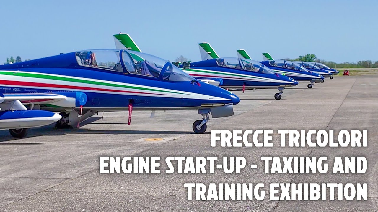 Frecce Tricolori in addestramento - Aeroporto Militare San Damiano Piacenza