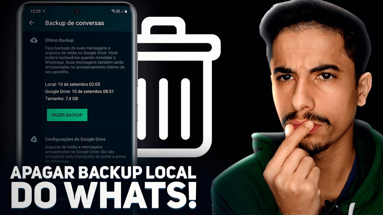 Como APAGAR BACKUP LOCAL do WHATSAPP!
