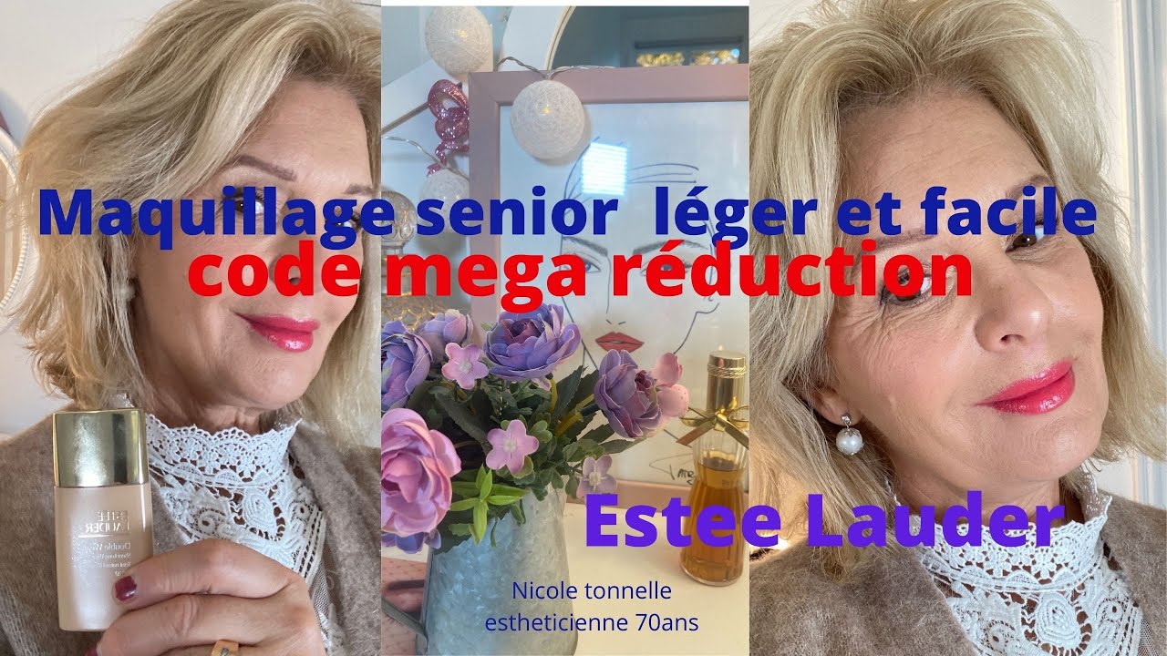 Maquillage  senior léger pour des fêtes en beauté  avec Estee Lauder