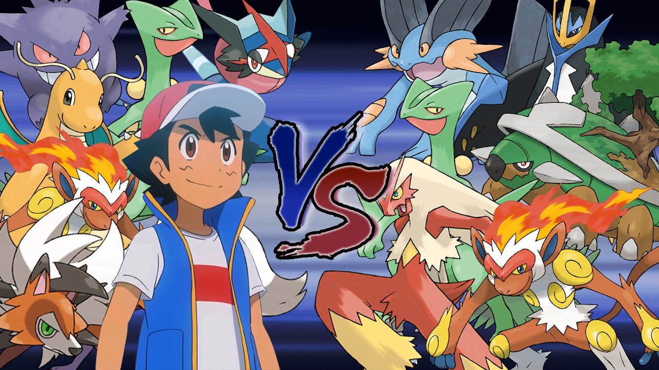 Pokemon Battle Of Starter: Ash Vs Hoenn and Sinnoh Starters