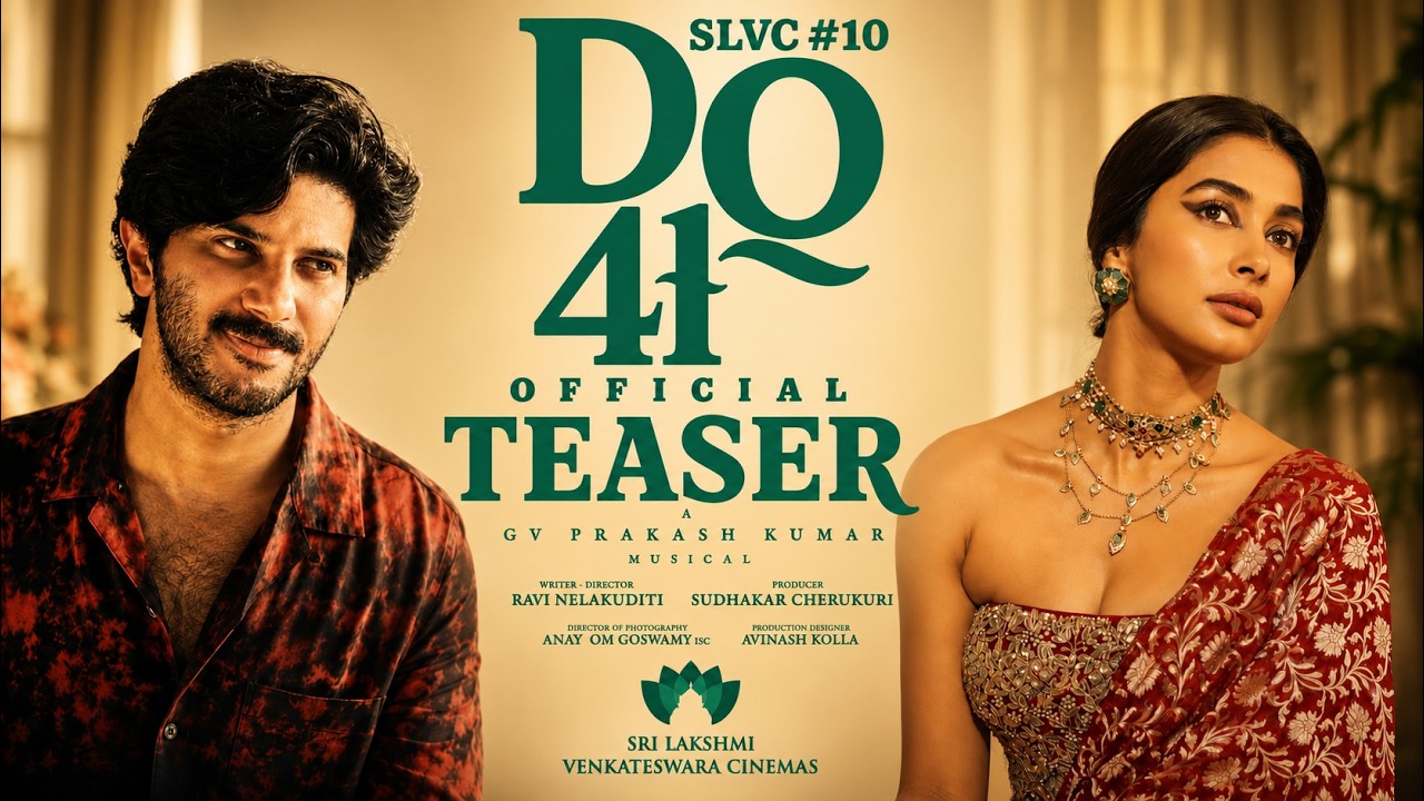 #DQ41 Official Teaser (Telugu) | Dulquer Salmaan | Pooja Hegde | Nani | GV Prakash | Ravi Nelakuditi