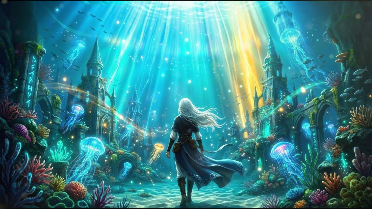 【Celtic Music】Underwater Kingdom | 2 Hours | D&D / TTRPG【ケルト音楽/作業用・勉強用・睡眠用BGM】