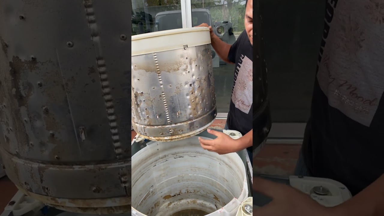 Cara service mesin basuh LG 10kg