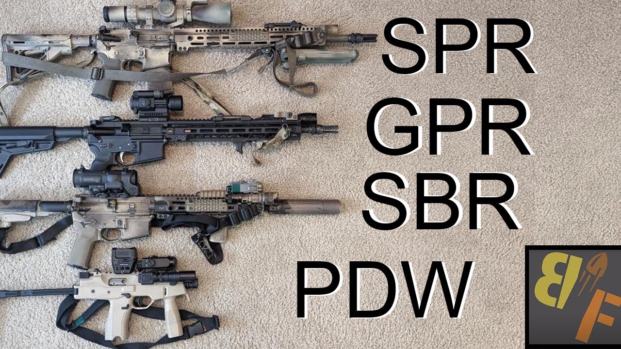 Классификация SPR, Recce, SBR и PDW