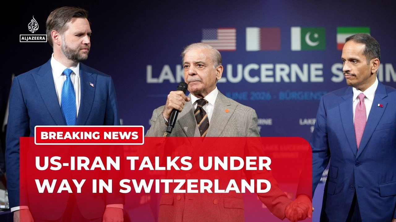 US-Iran talks under way in Switzerland with the mediation of Pakistan, Qatar