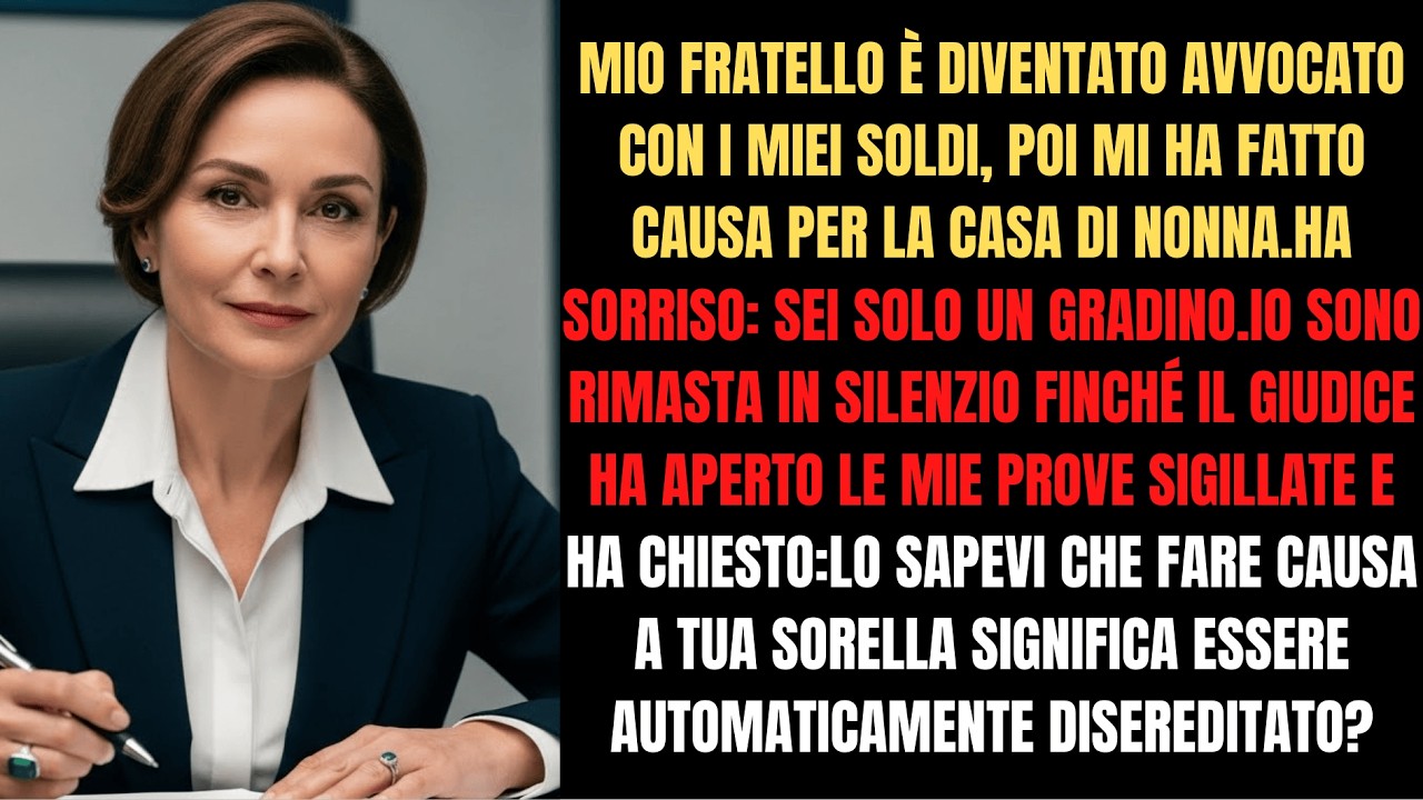 Mi ha fatto causa per la casa. Un documento segreto l'ha distrutto in tribunale.🔥 ⚖️