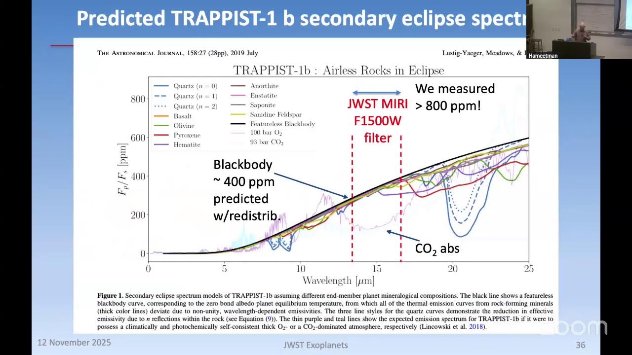 Characterizing exoplanet atmospheres and protostellar mass flows with JWST - Tom Greene - 11/12/2025